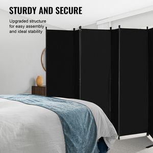 Divisorio Pieghevole a 6 Pannelli, Schermo Portatile per Privacy, Separatore per Ambienti, Design Autoportante - Product Image 4