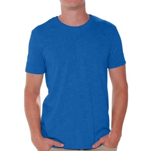 Camiseta de Manga Corta para Hombre, Color Naranja Sólido, 100% Algodón, Impresión Personalizada, Servicio OEM al por Mayor, Estilo Veraniego - Product Image 3