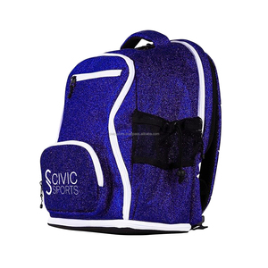 Mochila con purpurina unisex, gran capacidad, poliéster ligero, resistente al agua, diseño de club de porristas, logotipo personalizado, venta al por mayor, más barata - Product Image 6
