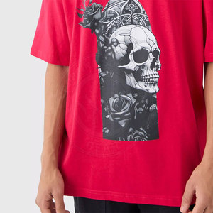 เสื้อยืดโอเวอร์ไซส์ผู้ชาย ผ้าฝ้าย 100% สไตล์ลำลอง เนื้อผ้าระบายอากาศ เสื้อยืดโอเวอร์ไซส์ผู้ชายสำหรับใส่ทุกวัน - Product Image 5