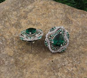 Pendientes de Plata de Ley 925 con Lazo, Bañados en Plata, con Cuentas de Lazo Delicadas, Brillantes, con Circonitas Cúbicas, Lujosos, Románticos, Estilo Coquette, para Boda - Product Image 4