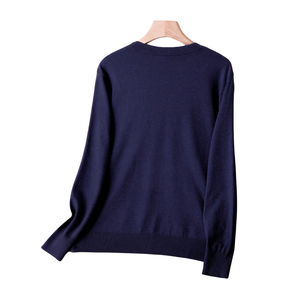<b>Women</b> Classic Crew Neck Knit Sweater Long Sleeve Ribbed Cuff Casual Pullover <b>Top</b> Regular Fit Soft <b>Warm</b> Daily Wear Fashion - Product Image 2