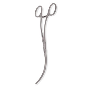 Pinza Vascular Curva DeBakey con Mordazas Atraumáticas y Vástago Curvo de Acero Inoxidable, 7.25 pulgadas (18.5 cm), Instrumento Quirúrgico Reutilizable - Product Image 3