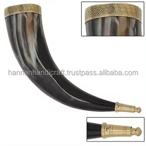 100% Natural Polished Eco-Friendly Buffalo Viking <b>Drinking</b> <b>Horn</b> for Beer & Water Souvenir Decoration - Product Image 3
