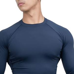 Camiseta Deportiva de Compresión para Hombre, Personalizada, al por Mayor, de Manga Larga, Secado Rápido, Transpirable, para Gimnasio, Entrenamiento, Fitness, Running - Product Image 1