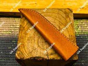 Funda de Cuero Premium Hecha a Mano para Cuchillo de Hoja Fija, Piel de Vacuno Duradera, para Camping y Caza, OEM, Ligera, Universal, Venta al Por Mayor - Product Image 4