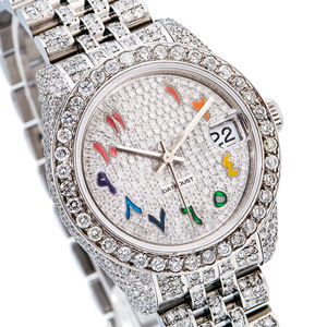 Iced Out Moissanite <b>Watch</b> VVS <b>Diamond</b> Hip Hop Modern Stainless Steel Quartz 41mm 20mm - Product Image 2