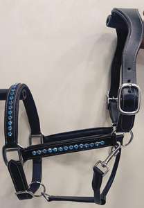 Harnais en cuir pour cheval, design élégant, harnais anatomique en cuir véritable, fabrication sur mesure de harnais de dressage en cuir véritable. - Product Image 6