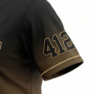 Maillot de baseball streetwear dégradé, uniforme sportif urbain, t-shirt athlétique respirant, USA Europe MALUZA INDUSTRIES - Product Image 4