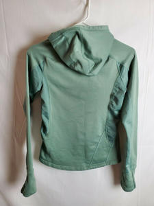 Sudadera con capucha de algodón orgánico 100% de alta calidad Unisex, patrón de angustia informal, conceptos básicos sólidos para invierno personalizable - Product Image 3