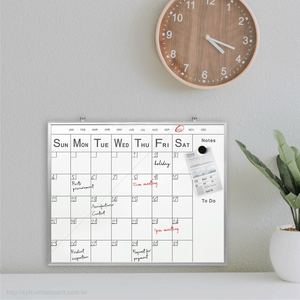 Pizarra Magnética Ultrafina SYH con Calendario Mensual, Marco de Aluminio, Impresión por Sublimación, Tamaño Personalizable, Diseño Duradero - Product Image 6