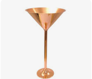Copa de Martini de cobre con tallo - Product Image 2