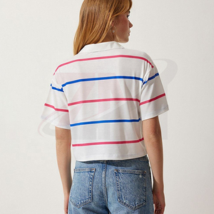 Polo de Algodón Premium para Mujer, Manga Corta, Corte Moderno, Tejido Transpirable y Suave, Estilo Casual Elegante para Uso Diario - Product Image 4