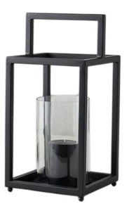 Venta al por Mayor de Faroles Rústicos de Metal y Vidrio con Acabado Negro Mate, Faroles de Estilo Moderno para Exteriores e Interiores - Product Image 4