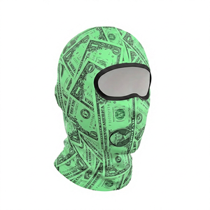 Masque facial unisexe imperméable avec impression d'image, en spandex/polyester, pour l'extérieur, ajustable, tour de tête 56-58 cm - Product Image 1