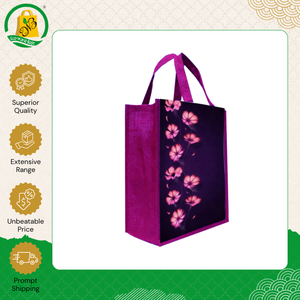 Leading Indian Exporter Supply Eco-friendly & Customized Printed Dyed Jute Burlap Shopping Bags with Self Handle at Low Price - Product Image 3