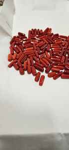 Coral Rojo Natural Italiano en Forma de Cápsula, Gema de Alta Calidad, Gema Suelta para Pendientes, Fabricación de Joyería de la India - Product Image 3