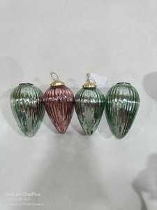 Handcrafted <b>Glass</b> Vintage Ornaments with Gift Box Vintage Christmas <b>Tree</b> Ornaments Set- Distress Mini Xmas Decor Unique Retro - Product Image 2