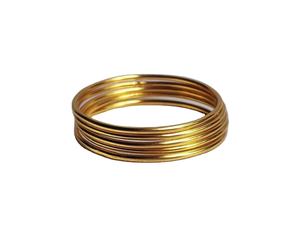 Nuevo diseño de brazaletes de latón con acabado dorado, brazaletes de metal de latón, joyería de moda 2026. - Product Image 2