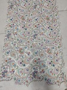 Chaqueta Étnica de Mujer, 100% Algodón, Tejida, Bordada, de Secado Rápido, con Patrón Circular de Lentejuelas Mandala, Lehenga de Novia, Abaya - Product Image 1
