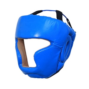 Protège-tête de boxe de haute qualité en cuir véritable protège-tête de boxe et protège-tête de karaté d'arts martiaux - Product Image 5
