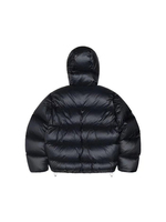 Blouson matelassé noir à capuche pour homme, rembourré en coton, coupe-vent, respirant, col montant, décontracté, manteau d'hiver, coupe droite, fermeture éclair, couleur unie