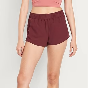 Spring Summer Ladies Mid <b>Waist</b> <b>Elastic</b> Washed Spandex/Polyester Breathable Regular Fit Sports Leisure Shorts New American Hot - Product Image 4