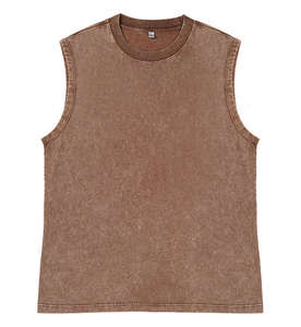 Hot Sale Men Hip Hop Knitted Sleeveless <b>Tank</b> <b>Tops</b> Custom Screen Print High Quality 100% Cotton Quick Dry Anti-Uv - Product Image 5
