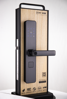 Serrure Intelligente Intérieure Haute Sécurité à Empreinte Digitale WiFi Tuya, Verrou Électronique à Code Tactile pour Porte en Bois de Maison, Chambre ou Bureau