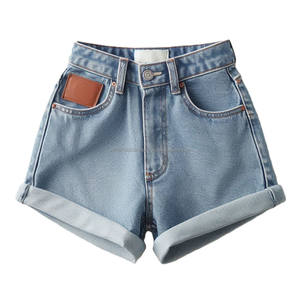 Mid-High Waist Casual Denim Shorts Girls' Breathable Comfortable Cotton Spandex Denim Stylish <b>Sexy</b> Hot <b>Jeans</b> Shorts Pants Kids - Product Image 4