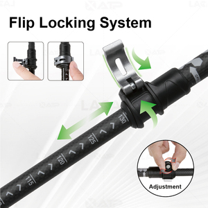 Bastón <span class=keywords><strong>de</strong></span> Trekking Ultraligero XATP, Nuevo y en Oferta, Bastón Telescópico <span class=keywords><strong>de</strong></span> Fibra <span class=keywords><strong>de</strong></span> Carbono 3K para <span class=keywords><strong>Senderismo</strong></span> - Product Image 4