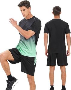 Conjunto Deportivo Personalizado para Hombre, Chaqueta y Pantalones Cortos para Gimnasio, Sublimado, Ropa Deportiva para Correr, Proveedor OEM ODM - Product Image 2