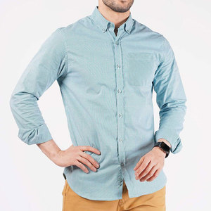 New Arrival Business Casual Men <b>Flannel</b> Breathable Button-Up Long Sleeve Shirt for Office Work Events and Daily Clothing - Product Image 1