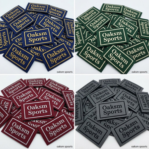 Étiquettes tissées personnalisées de luxe en gros, étiquettes de marque texturées à coudre sur les vêtements, pour chapeaux et chaussures - Product Image 5