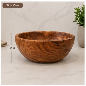 Frutero de Madera de 8 Pulgadas de Diámetro, Ecológico, Vista Frontal - Product Image 4