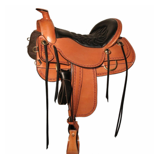 Selles d'équitation en cuir de style anglais de haute qualité pour adultes, fabriquées à la main, pour les sports de plein air - Product Image 5