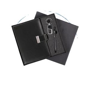 ชุดของขวัญธุรกิจสำนักงานทำจากหนังแบบ3ใน1ประกอบด้วยพวงกุญแจและปากกาชุดของขวัญเพื่อธุรกิจ - Product Image 1