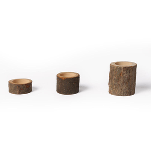 Support de bougie décoratif fait main en bois pour bougies chauffe-plat, idéal pour la maison, les fêtes et les mariages - Product Image 2