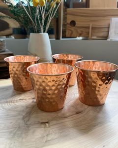 Ensemble de verres en cuivre, vente en gros, fabricant, personnalisation de la marque, export, vaisselle réutilisable, durable, prix d'usine - Product Image 1
