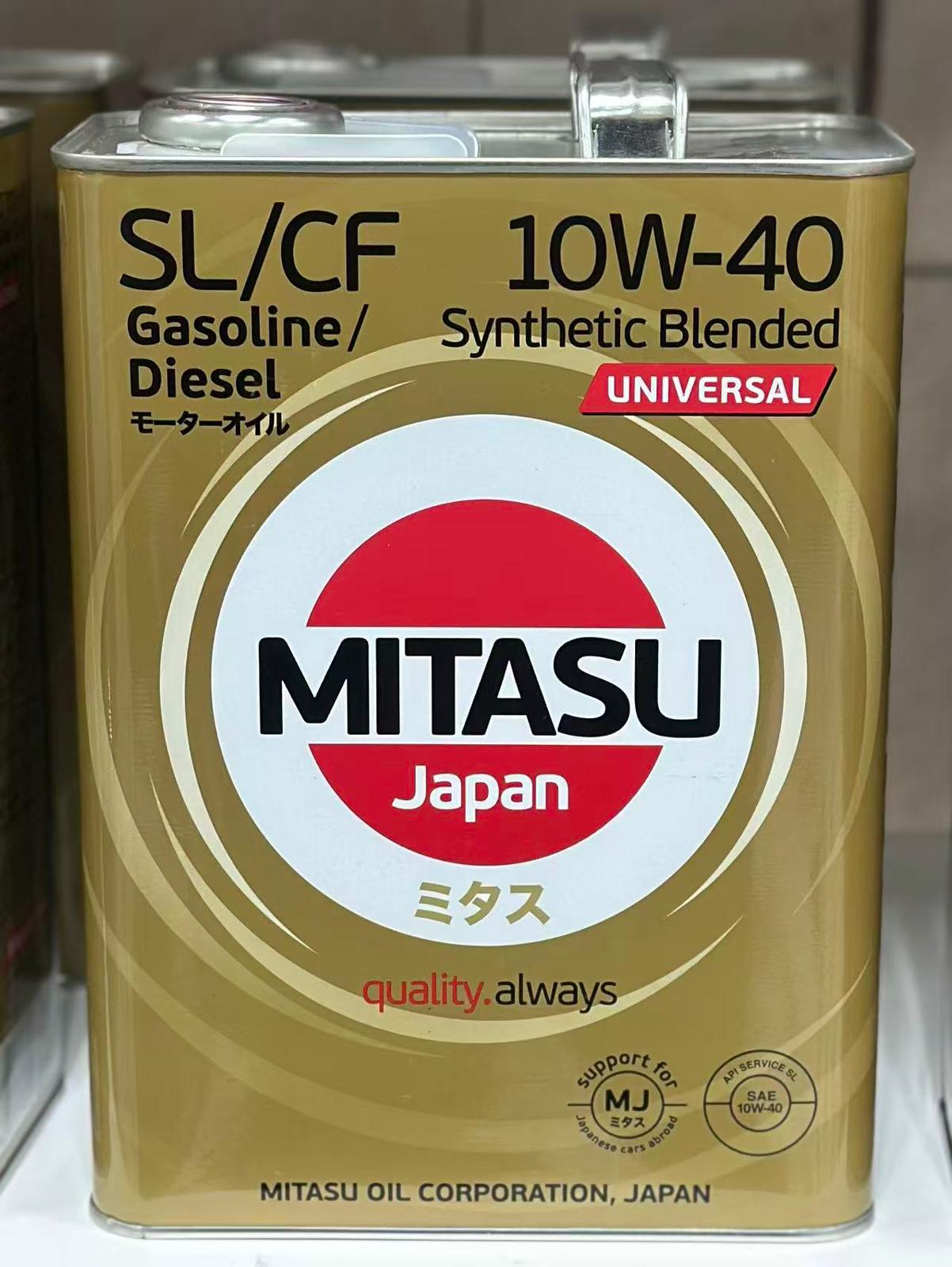 MITASU SLCF 10W-40 Synthetic Blended Universal Motor Oil Oil Parts Image 1