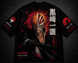เสื้อยืดลายอนิเมะแบบกำหนดเอง – ผู้ผลิตเสื้อผ้าสตรีทแวร์แบบ OEM/ODM - Product Image 1