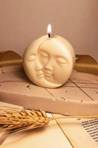 Vela decorativa perfumada con aroma a sol y luna de calidad premium disponible a precio de mayorista de fabricante indio. - Product Image 2