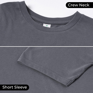 Camiseta de Algodón para Hombre, Resistente, de Algodón Grueso, Color Sólido, Cómoda, para Entrenamiento, Tacto Suave, Prenda Esencial - Product Image 5