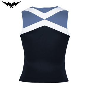 Chemises et hauts de costume de pom-pom girl pour femmes adultes Bigetron Sports, broderie à la chaîne, impression par transfert thermique, tissu en spandex/polyester - Product Image 2