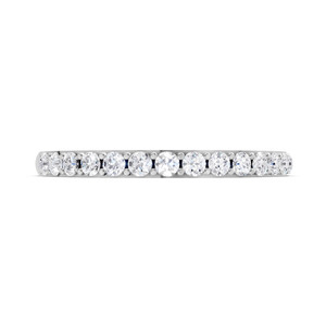 Anillo de Eternidad Moderno en Oro Blanco con Diamantes Cultivados en Laboratorio, Corte Brillante Redondo, Engaste Pavé, Certificado IGI, Joyería de Regalo de Boda para Mujer - Product Image 3