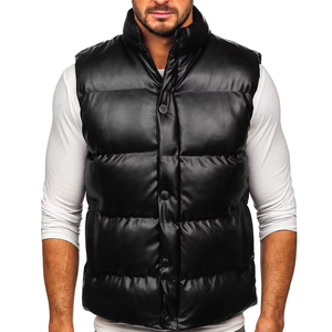 Chaleco Acolchado CLOVIX SPORTS para Hombre, Cuello Alto, Color Sólido, Cierre de Cremallera, Impermeable, Resistente al Viento, Ecológico, Casual, Invierno - Product Image 5