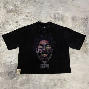T-shirt Anime Yu Gi Oh Dark Yuugi pour hommes et femmes, manches courtes, coton lavé, style rétro, surdimensionné, Harajuku - Product Image 1