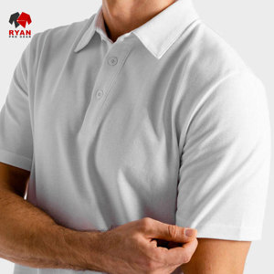 เสื้อโปโลแบบสวมหัวสำหรับผู้ชาย ดีไซน์พิเศษจาก Ryan Pro Gear พร้อมโลโก้สั่งทำ แขนสั้น - Product Image 1