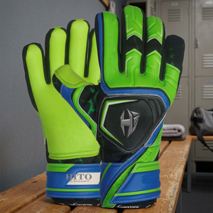 Gants de gardien de but de football pour adultes et jeunes, conçus sur mesure, en latex et matériau sportif, confortables - Product Image 4