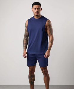 เสื้อยืดแขนกุดผ้าฝ้าย 100% สไตล์ลำลอง พิมพ์โลโก้ได้ คุณภาพสูง สำหรับผู้ชาย - Product Image 6